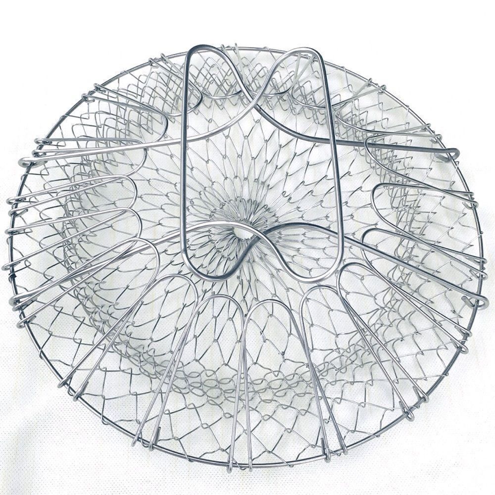 Collapsable Multi Use Stainless Colander Basket - Picture 7 of 12
